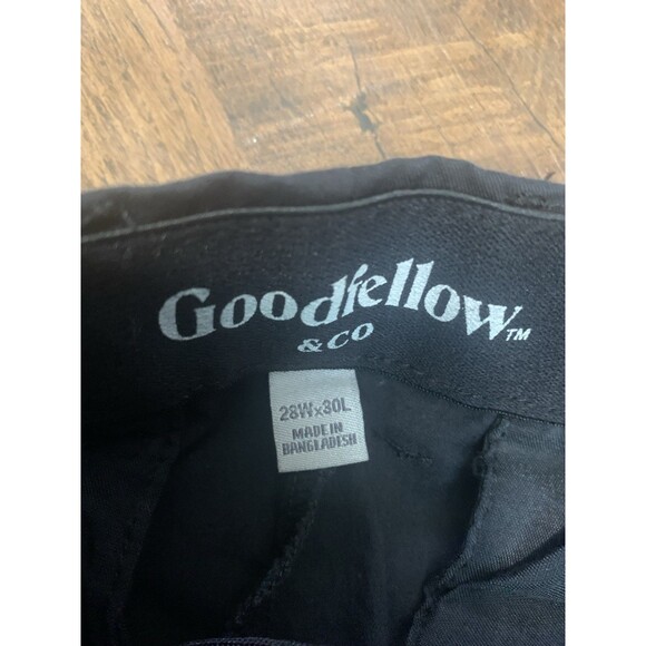 GoodThreads Men's Slim-Fit Tech Flat Front Chino Pant Black 28x30 - Picture 5 of 5